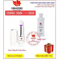 COMBO LADYCARE DƯỠNG 🦋 + SON THẠCH ƯỚP HOA TUYẾT NHIỆT ĐỚI