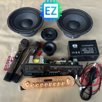 Combo làm loa Karaoke quốc dân, Mạch K18/K902 + Micro Kim cương + cặp bass 20 + treb kèn + treb giấy tặng kèm ốc vít loa