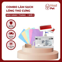 Combo Làm Sạch Lông Thú Cưng, Máy Sấy Lông Chó Mèo, Khăn Tắm Chó Mèo, Lược Chải Lông Chó Mèo - MamiPet