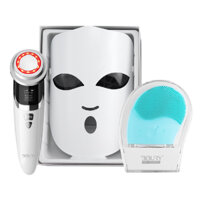 Combo Làm Sạch & Trẻ Hóa Làn Da BIBURY SKIN THERAPY (Máy Massage - Mặt Nạ Sinh Học - Máy Rửa Mặt)