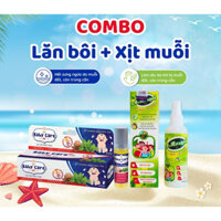 COMBO Lăn Bôi + Xịt Thảo Dược Đuổi Muỗi, Côn Trùng Cắn, Giúp Làm Dịu Da