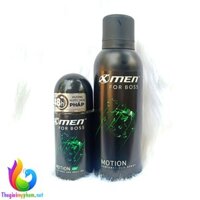 Combo Lăn Khử Mùi XMen For Boss Motion 50ml + Xịt Khử Mùi XMen For Boss Motion 150ml