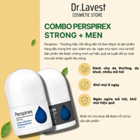 Combo Lăn Nách Khử Mùi Perspirex For Men Maximum Và Perspirex Strong Từ Vừa Đến Nặng 20ml