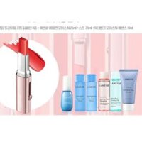 Combo LANEIGE: Son Layering Lip Bar+ bộ dưỡng ẩm da minisize 6 items (inb cho shop để chọn màu)