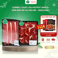 Combo Lẩu 2 Người Bò Úc Angus Gồm Bắp Bò Và Ba Chỉ Thái Mỏng