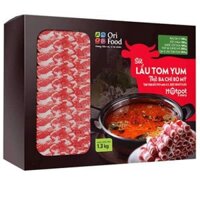 Combo Lẩu TomYum Thịt Ba Chỉ Bò Mỹ (1,3 kg) ORIFOOD