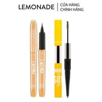 Combo Lemonade bút kẻ mắt SuperTiger Micro Eyeliner 1g và chì kẻ mày 2 đầu Want It Got It 2.75g - Eyeliner 01.BLACK và chì 02.NATURAL BROWN