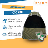 Combo Lều Xông Hơi Cao Cấp Tự Bung Giữ Nhiệt và 2 Túi Lá Xông Giải Cảm Nevato Kích Thước 110cm x 110cm x 110cm
