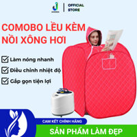 Combo Lều Xông Hơi Kèm Nồi Xông Hơi Điện Tại Nhà Mini 2L 3L 4L Dùng Cho Gia Đình, Sau Sinh, Spa-Có Tích Hợp Remote