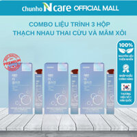 Combo Liệu Trình 3 Hộp Thạch Placenta Nhau Thai Cừu Và Mâm Xôi CHUNHO NCARE Bổ Sung Collagen Chống Lão Hóa