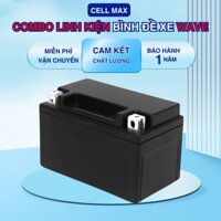 Combo linh kiện đóng bình đề xe WAVE dùng cell 32700 mới,mạch bms 4s 640a, vỏ bình đề xe yt4