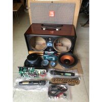 Combo linh kiện Full bộ loa kéo xách tay K18Plus cao cấp 2 micro chóng hú 2 màng hình