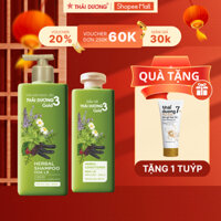 [COMBO LIVE] Bộ dầu gội Thái Dương 3 Gold hoa LÁ 500ml và dầu xả Thái Dương 3 Hoa LÁ 330ml tặng 2 DÂU GỘI 7 Plus 50ml