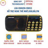 Combo Loa Đài Craven nghe thẻ nhớ, USB, FM, Máy nghe nhạc mini Tắm Ngôn Ngữ, Caraven 853, Craven836s