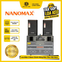 Combo Loa Kéo Điện 3 Bass Chính Hãng “Đầu Tiên tại Việt Nam” Nanomax Pro-369i + Full Bass 40 – Công Suất Khủng 6640W Kháng Hú Đến 95%
