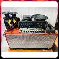Combo loa kéo xách tay 2 bass 20(mạch k15plus)