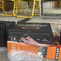 Combo Loa treo tường Nghe Nhạc 151 và Amply AK300, dành cho quán cà phê, sân vườn, spa, trường học, công xưởng. Hàng Chính Hãng - combo 2 loa