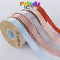 COMBO Lốc 10 Cuộn Ruy Băng Satin Ruy Băng Lụa Trơn Cuộn 45m Bản 2cm Buộc Hoa, Làm Nơ, Buộc Quà Trang Trí HaDuBo 060