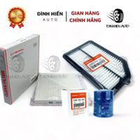 Combo lọc Honda City 2015-2020: Lọc gió động cơ + lọc gió điều hoà + lọc nhớt (1722055AZ01/80292TG0W02/15400RTA003)