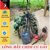 Combo lồng bẫy chim cu gáy đầy đủ phụ kiện