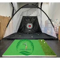 COMBO LỒNG TẬP GOLF 2M X 3M + THẢM TẬP GOLF SWING 1.5M X 1.5m(Tặng 3 bóng,2 tee)