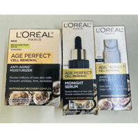 Combo Loreal kem+serum + serum mắt chống lão hoá da