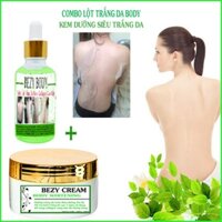 Combo Lột Trắng Toàn Thân + Kem Dưỡng Trắng Da BEZY Body