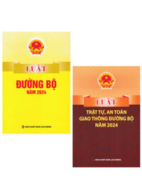 Combo Luật Đường Bộ Năm 2024 + Luật Trật Tự, An Toàn Giao Thông Đường Bộ Năm 2024 (DH) (Bộ 2 Cuôn)