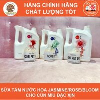 Combo  lược  và  Sữa tắm nước hoa Jasmine/Rose/Bloom cho cún miu đặc xịn (có vòi/không vòi)