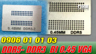 COMBO Lưới làm chân DDR5 VÀ DDR3  card màn hình – chì bi 0.45mm (nên dùng 0.4mm)