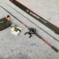 [combo Lure ngang] cần câu coastline warior 2m1 - máy câu cemreo tay trái - dây pe toro force X8  dài 100 mét