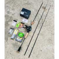COMBO  LURE NGANG CẦN EAGLE SUPER 2 NGỌN MÁY CEMREO  Có tiếng Drag Click.( CHÍNH HÃNG ) Lấy Tay phải Nhắn tin Với Shop