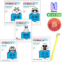 Combo Luyện Thi Năng Lực Nhật Ngữ N1 Ngữ Pháp, Từ Vựng, Hán Tự, Nghe Hiểu, Đọc Hiêu Tặng Kèm Bút