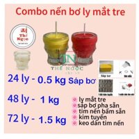 COMBO LY MẮT TRE TRỌN BỘ LÀM NẾN TẠI NHÀ.