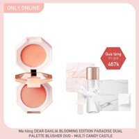 Combo Má Hồng 2 IN 1 DEAR DAHLIA BLOOMING EDITION PARADISE DUAL PALETTE BLUSHER DUO - MIX #CANDY CASTLE