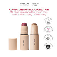 Combo Má hồng kem đa nang dạng thỏi thuần chay (6,2g) &Tạo khối kem đa năng dạng thỏi (6,2g) Inglot