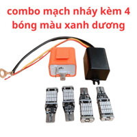 Combo Mạch Haza/Rơ le/4Led Xi Nhan T15 Lắp Đặt Mọi Dòng Xe Cực Chất.