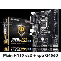 Combo Main Cpu gigabyte H110 ds2 + g4560, amd asus a320mk prime + amd 2200g