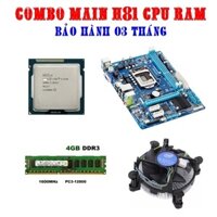 Combo Main H81 + chip G3220 + Ram 4GB 8GB Tặng Fan CPU Zin