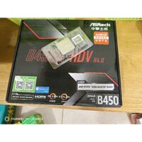 Combo MainBoard Asrock B450m HDV Rs4.0 New box + Cpu AMD Ryzen 5 3600x tray 2nd