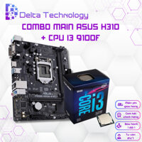 Combo Mainboard Asus H310 + CPU Intel Core i3 9100F (Tốc độ Upto 4.2Ghz, 4 nhân 4 luồng, 6MB Cache), Tặng keo tản nhiệt