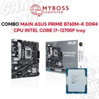 Combo Mainboard ASUS PRIME B760M-K D4 + CPU I7-12700F Tray