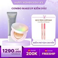 Combo Makeup Kiềm Dầu Tặng 1 Son Bấm