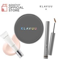 Combo Makeup KLAVUU 03 Gồm 01 Urban Cushion + 01 Kem lót + 01 Chuốt Mày Mascara Cao Cấp