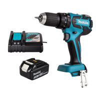Combo Makita 16 - Máy Khoan Búa Vặn Vít Dùng Pin DHP459 + Pin 3.0Ah + Đế Sạc Nhanh