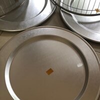 Combo Mâm nhôm và lồng bàn inox che đựng đồ ăn dày