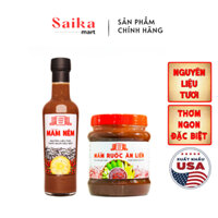 Combo MẮM RUỐC (400G) và MẮM NÊM PHA SẴN Làng Chài Xưa, nguyên liệu tươi, thơm ngon đặc biệt 300g