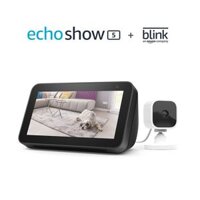 Combo Màn Hình Cảm Ứng Kết Hợp Loa Echo Show 5 (3rd Gen, 2023 release) và Camera Blink Mini- Hệ Thống Nhà Thông Minh Alexa