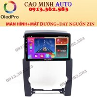 Combo màn hình lắp sim 4G OLEDPRO X4 kèm mặt dưỡng dây nguồn zin theo xe KIA SORENTO 2010-2013