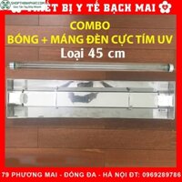 [COMBO Máng + Bóng UV 45cm ] Đèn Cực Tím Diệt Khuẩn Không Khí – Inox – Chất Lượng – Tốt Nhất 2019